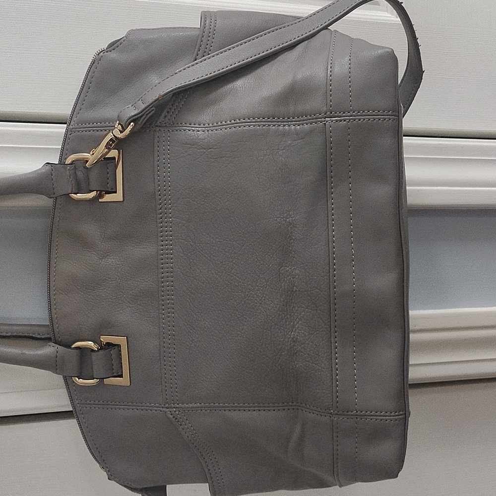 Tignanello Pretty Pockets Grey Leather Shoulder Bag - Picture 3 of 10
